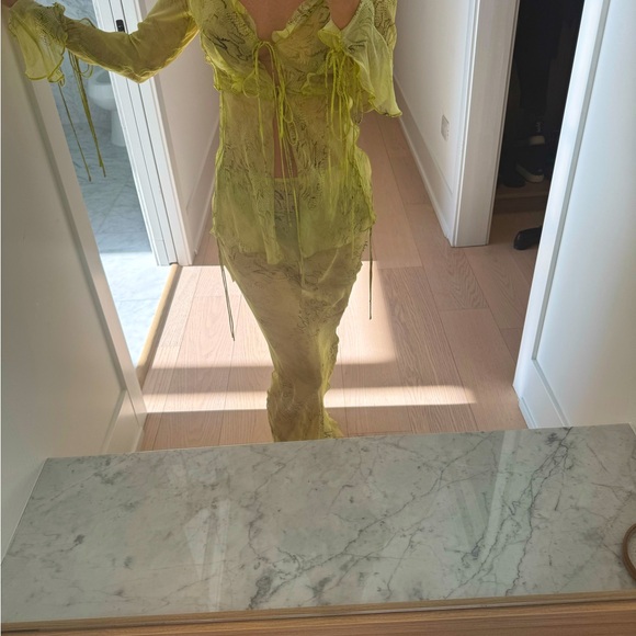 NWT Rat & Boa Cobra Skirt in Lime Green - Picture 6 of 6